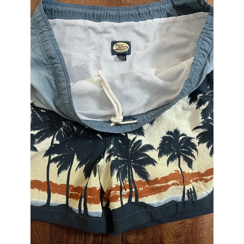 Tommy Bahama Swim Shorts Mens XL Drawstring Lined Hawaiian Swimming Trunks